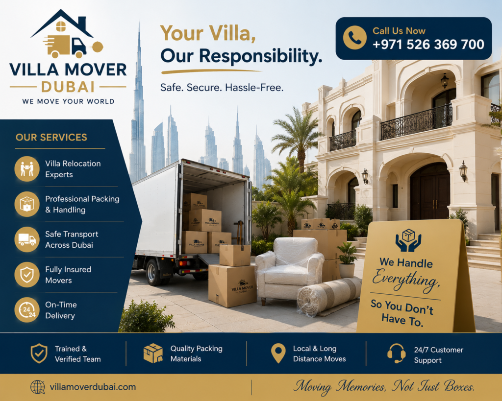 villa movers Dubai