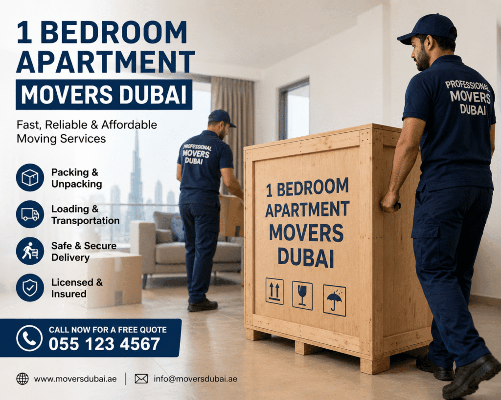 1 Bedroom Apartment Movers Dubai